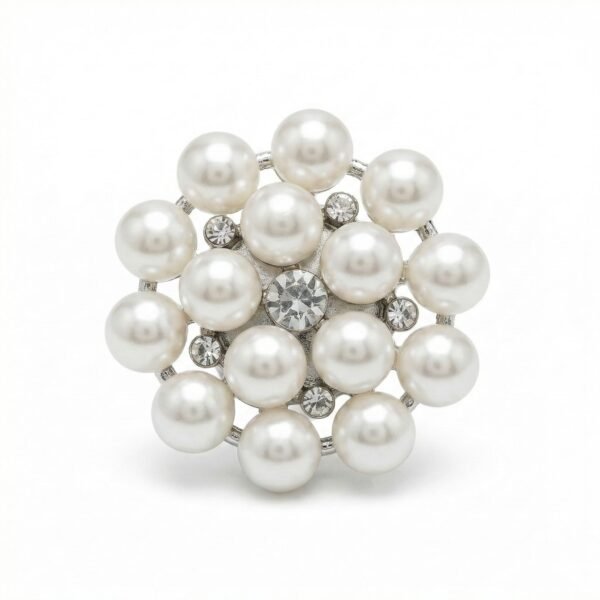 Botón Joya Ramillete de Perlas