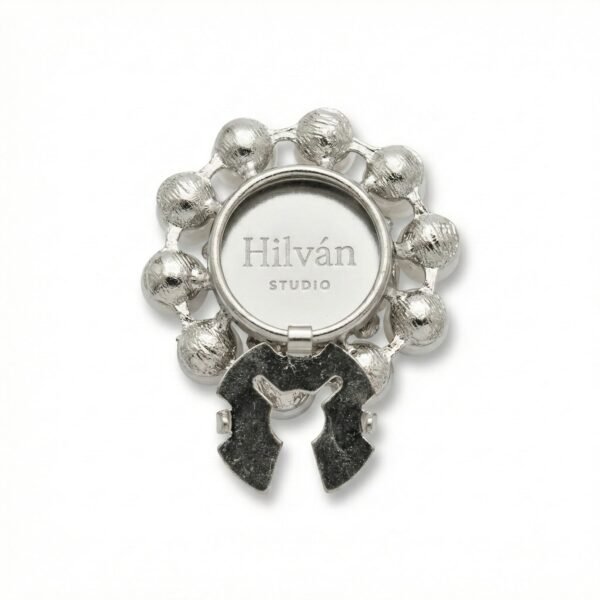 Botón Joya Ramillete de Perlas Dorso