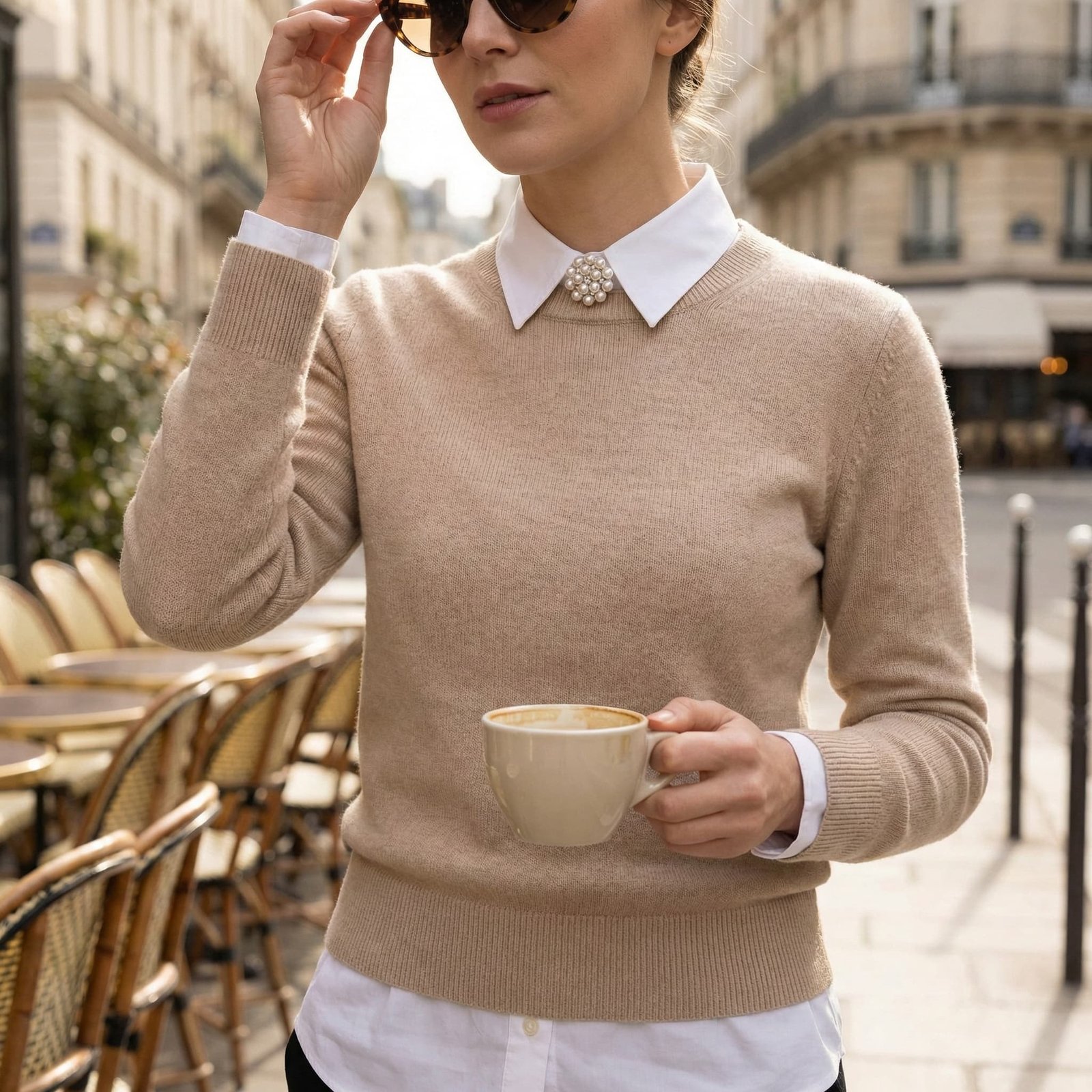 Botón Joya Ramillete de Perlas. Modelo