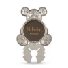 Cubrebotón Osito Plateado con Strass y Perla-Reverso